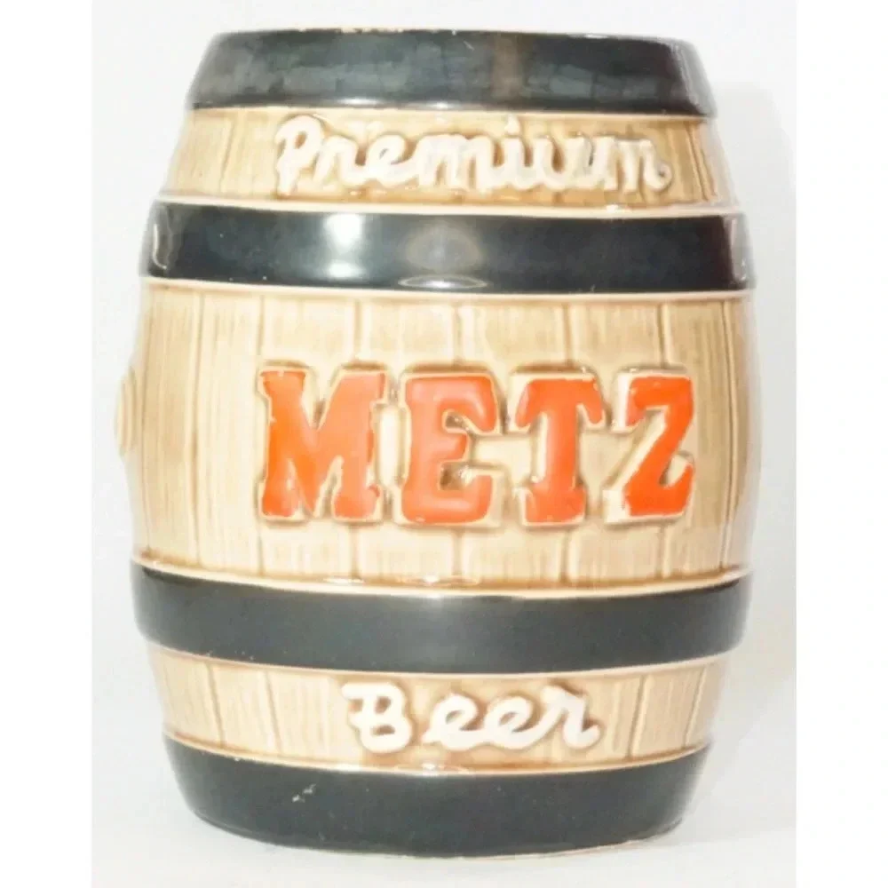Metz Beer Premium Barrel Bank Vintage